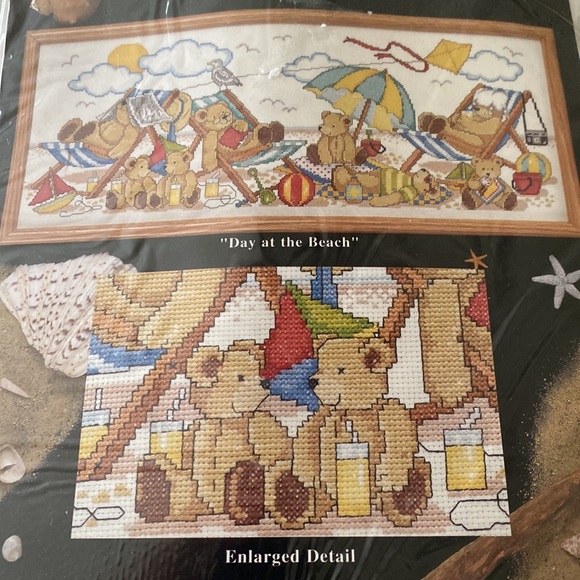 Design Works Day at the beach Cross stitch kit - Picture 4 of 6